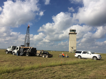 Drillingwell placement near airfield